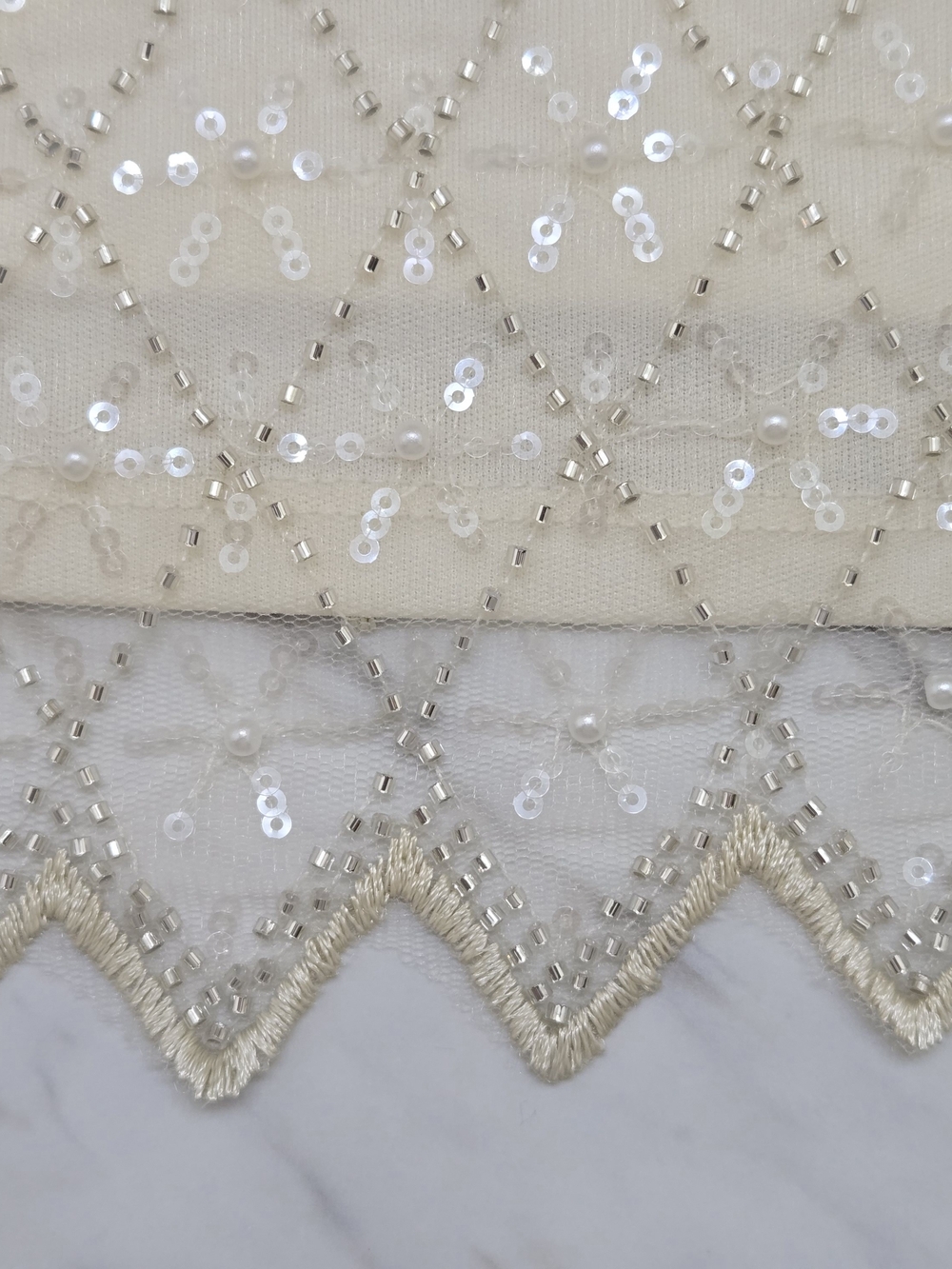 Adrianna Papell Ivory Beaded Tank Top - Picture 9 of 13